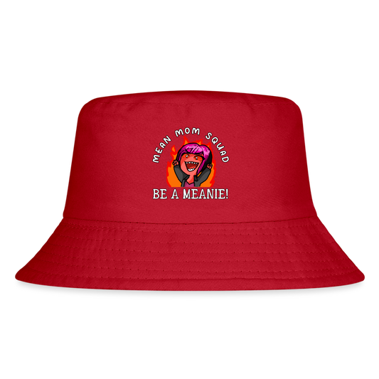 Be A Meanie - Kid's Bucket Hat - red