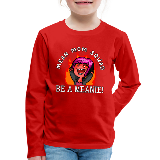 Be A Meanie - Youth LongSleeve Shirt - red