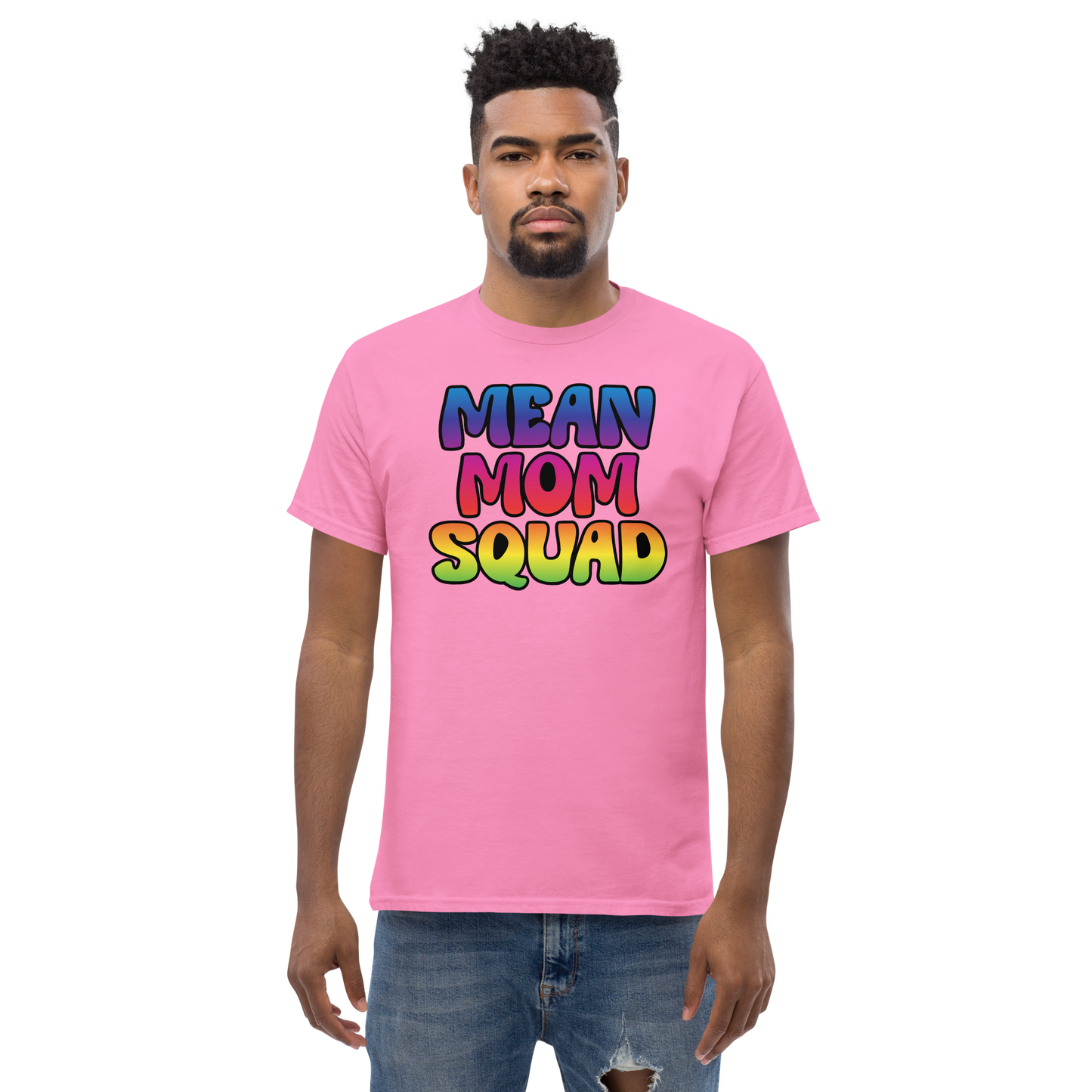 Mean Mom SQUAD | Colorful Adult Gamer Tee