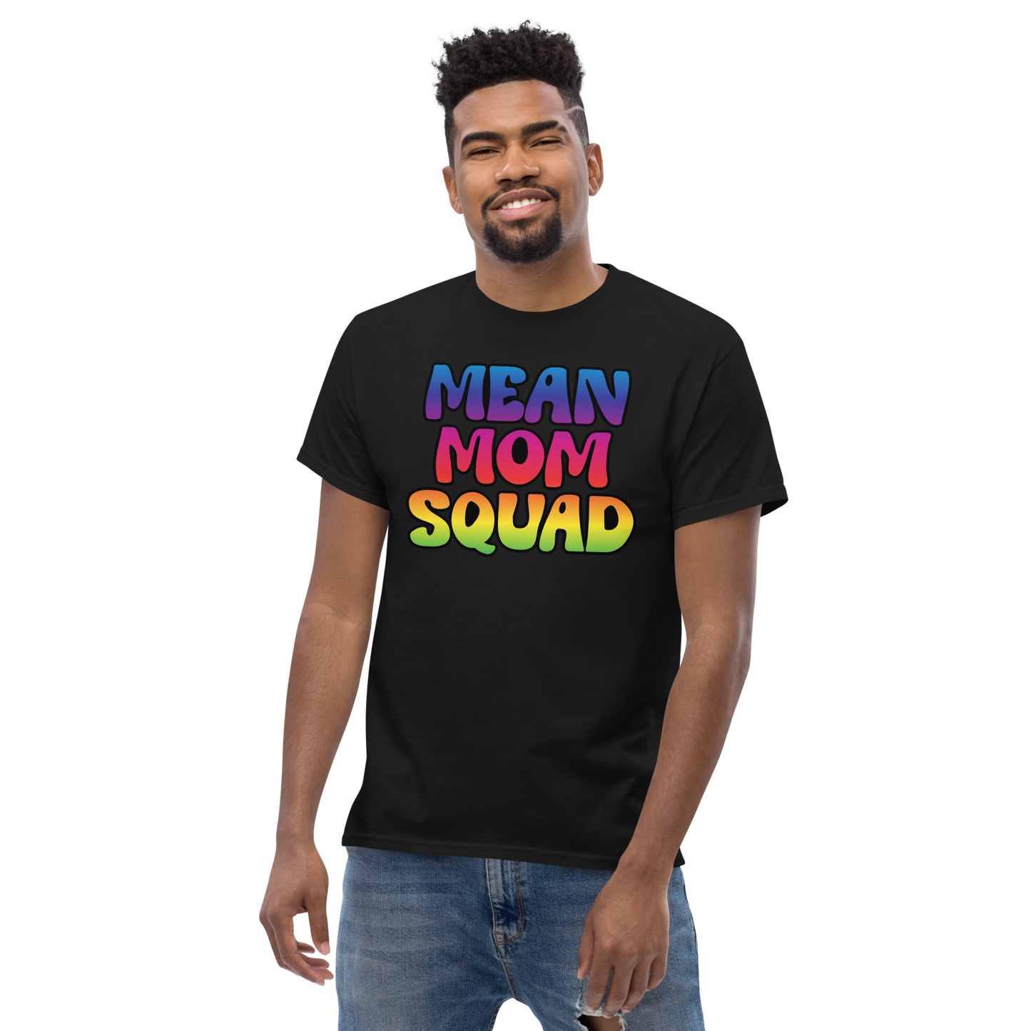 Mean Mom SQUAD | Colorful Adult Gamer Tee