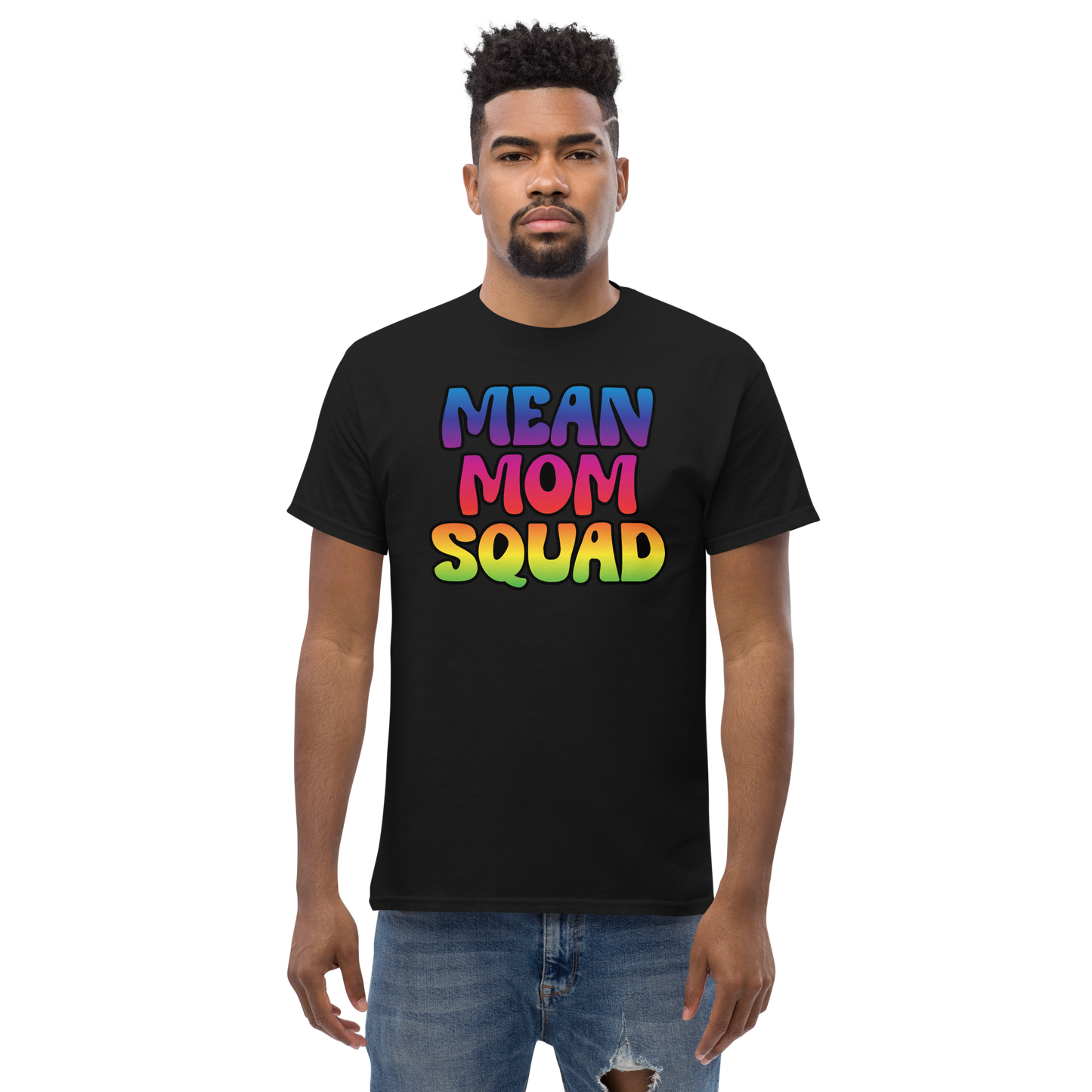 Mean Mom SQUAD | Colorful Adult Gamer Tee