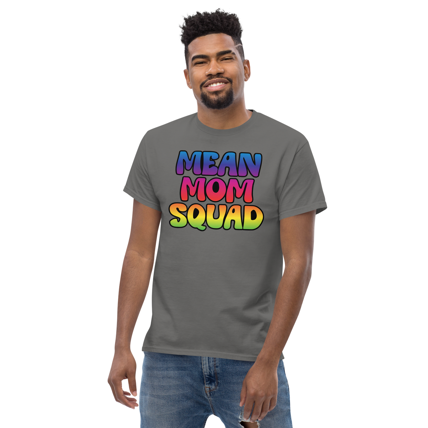 Mean Mom SQUAD | Colorful Adult Gamer Tee