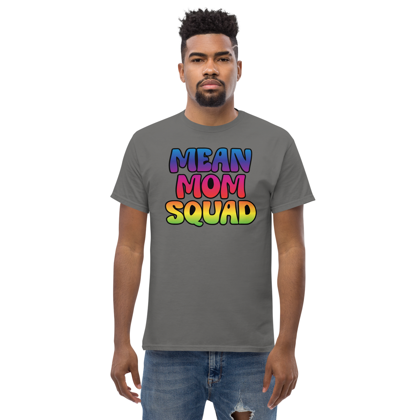 Mean Mom SQUAD | Colorful Adult Gamer Tee