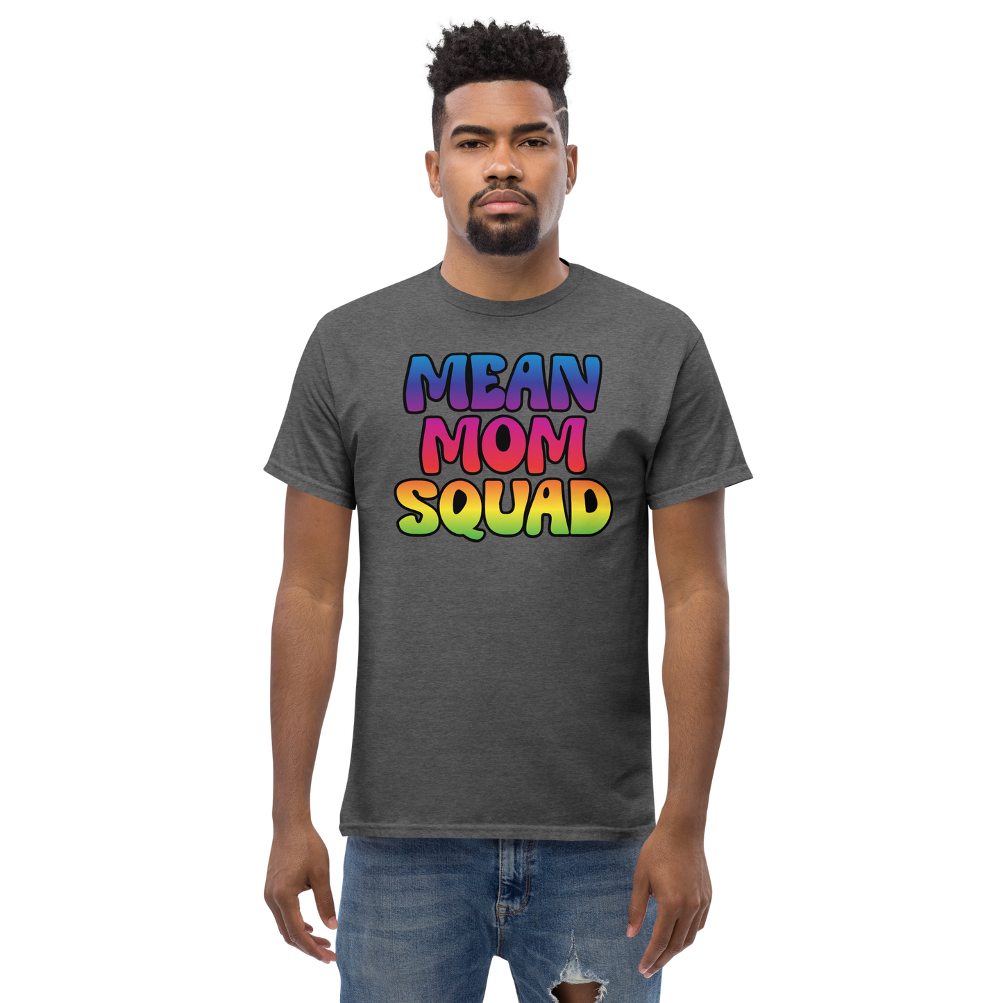 Mean Mom SQUAD | Colorful Adult Gamer Tee