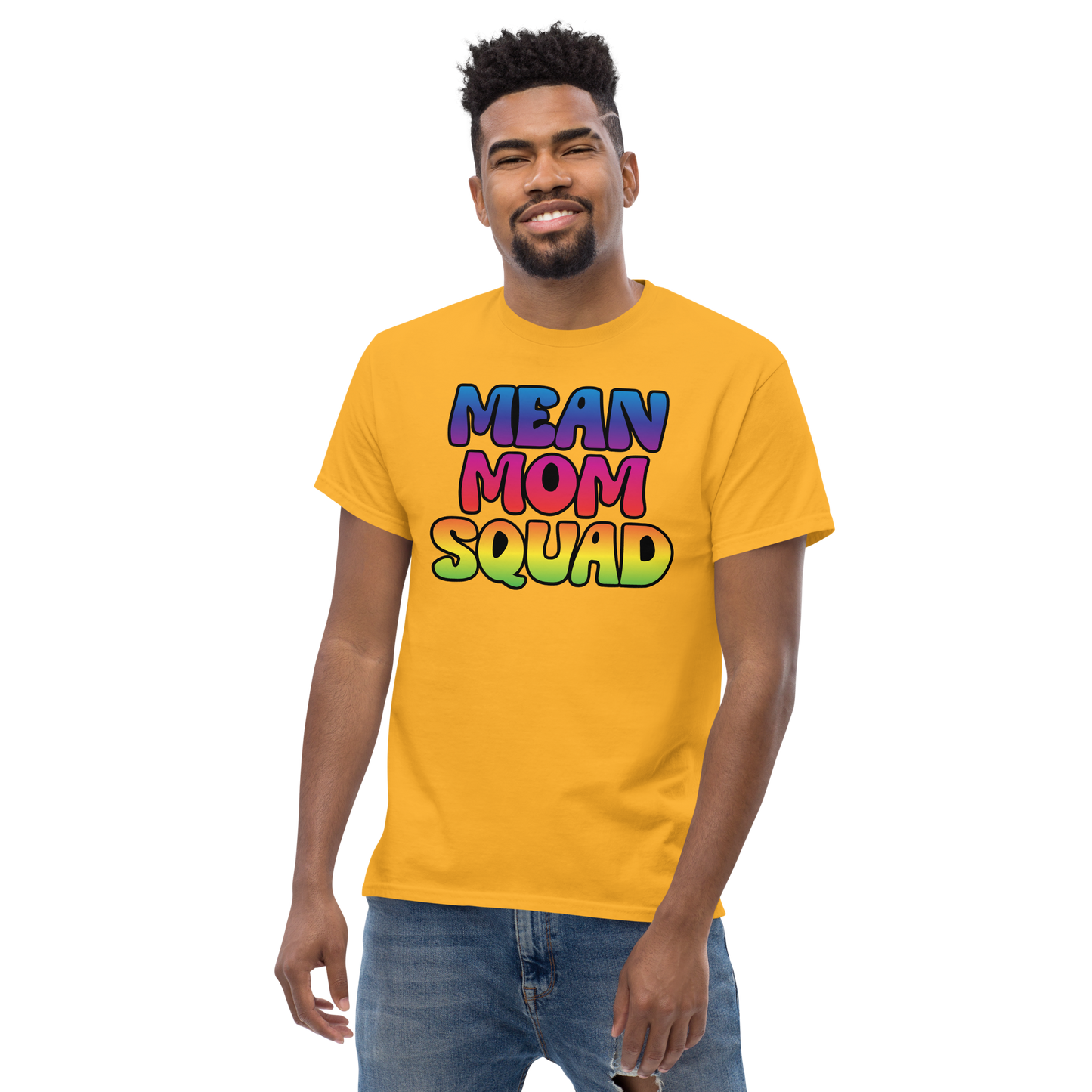 Mean Mom SQUAD | Colorful Adult Gamer Tee