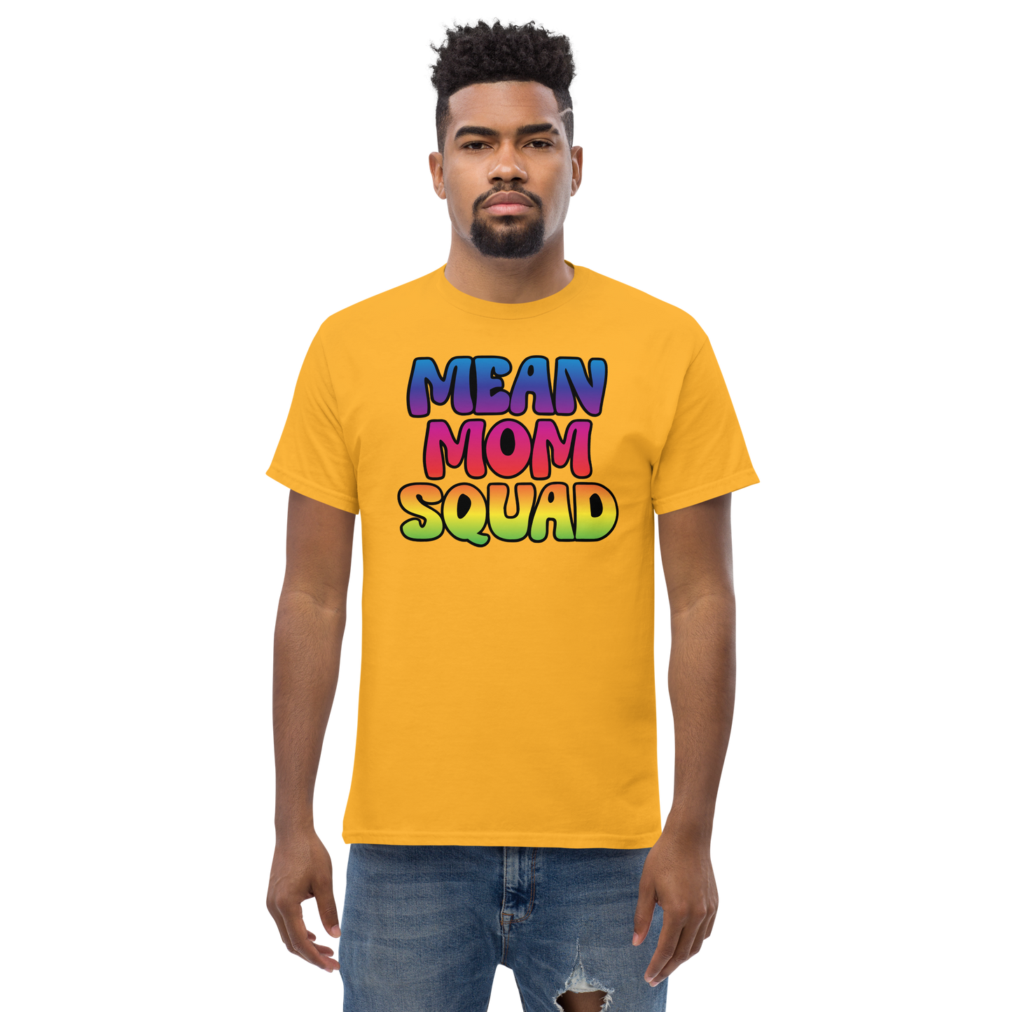 Mean Mom SQUAD | Colorful Adult Gamer Tee