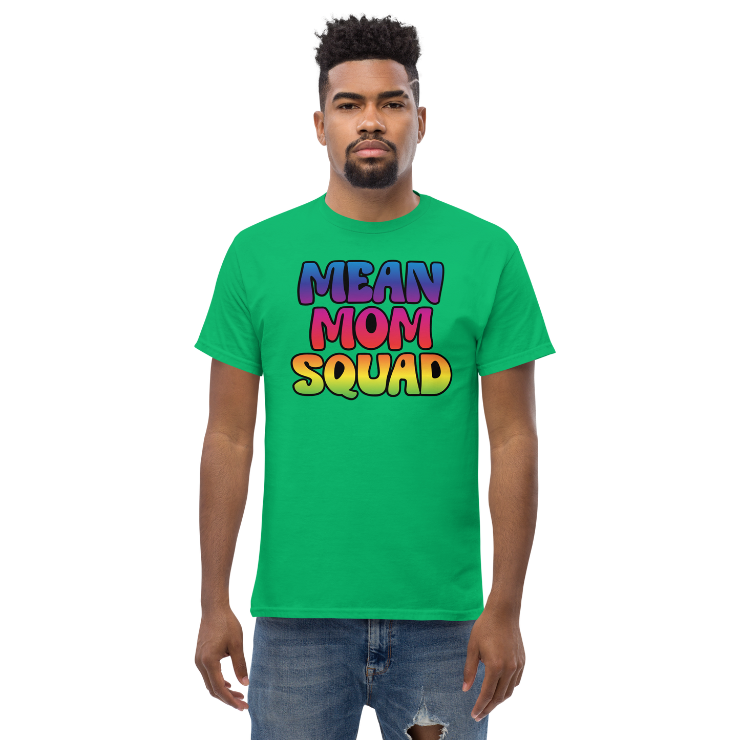 Mean Mom SQUAD | Colorful Adult Gamer Tee