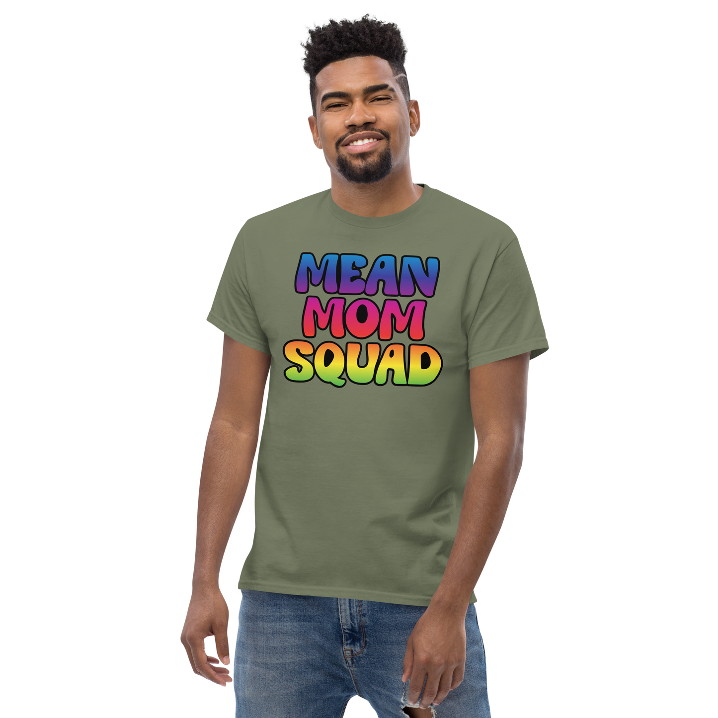 Mean Mom SQUAD | Colorful Adult Gamer Tee