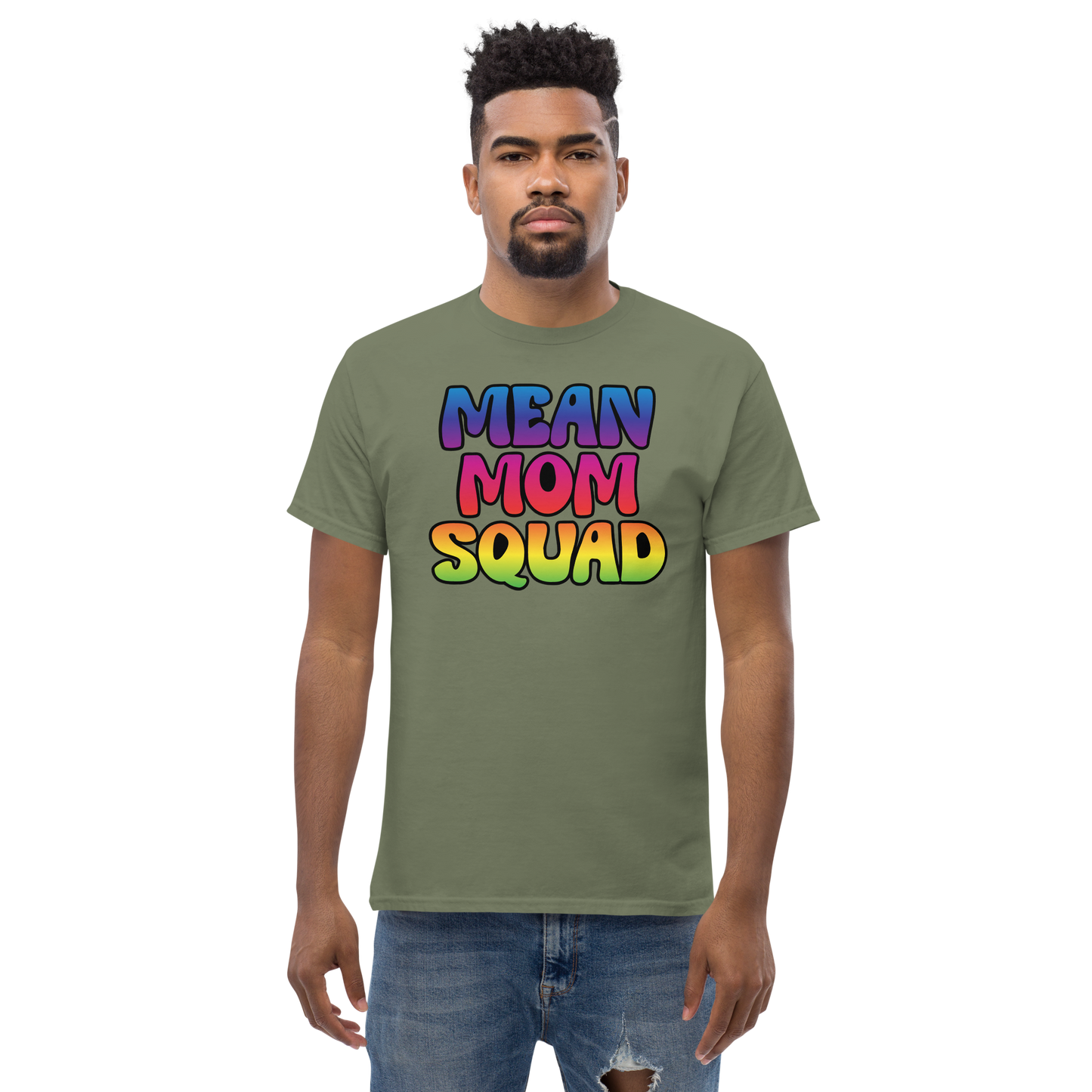 Mean Mom SQUAD | Colorful Adult Gamer Tee