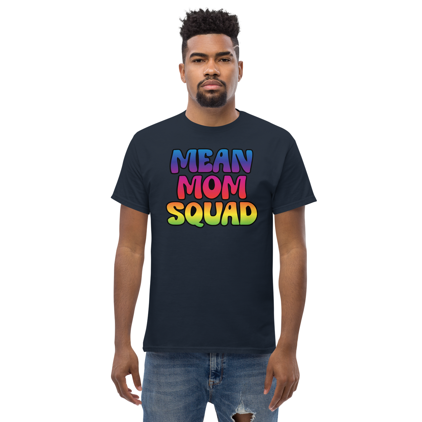 Mean Mom SQUAD | Colorful Adult Gamer Tee