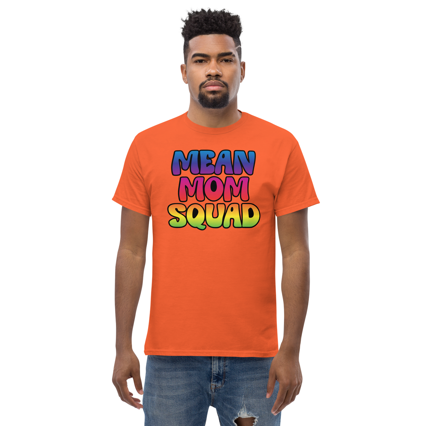 Mean Mom SQUAD | Colorful Adult Gamer Tee