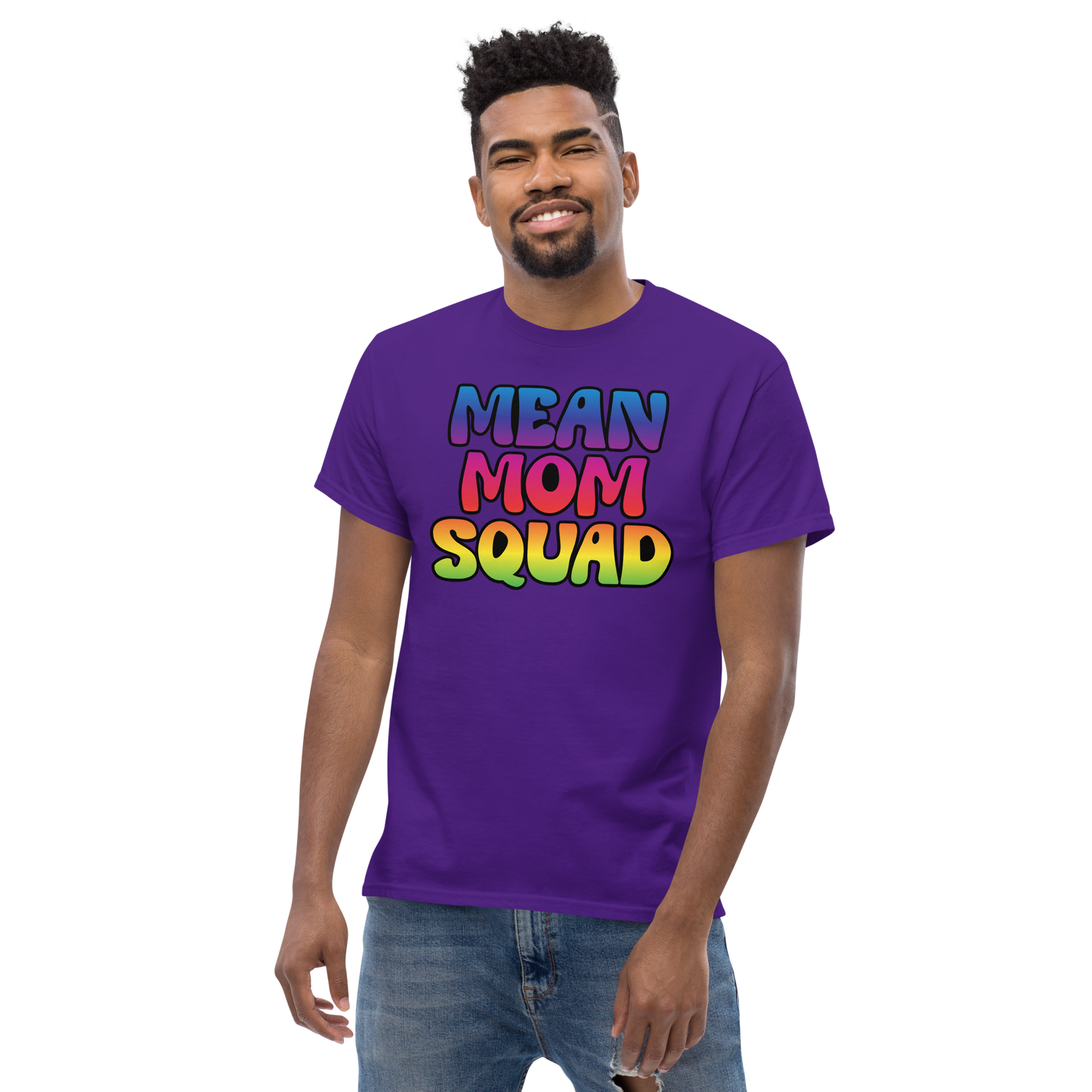 Mean Mom SQUAD | Colorful Adult Gamer Tee