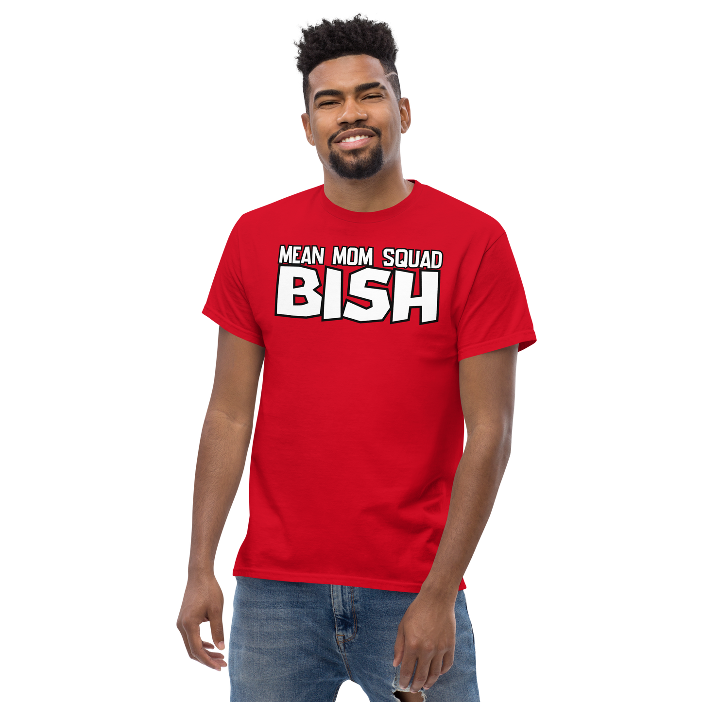 Mean Mom SQUAD BISH | Adult Gamer Tee | BISH Please!