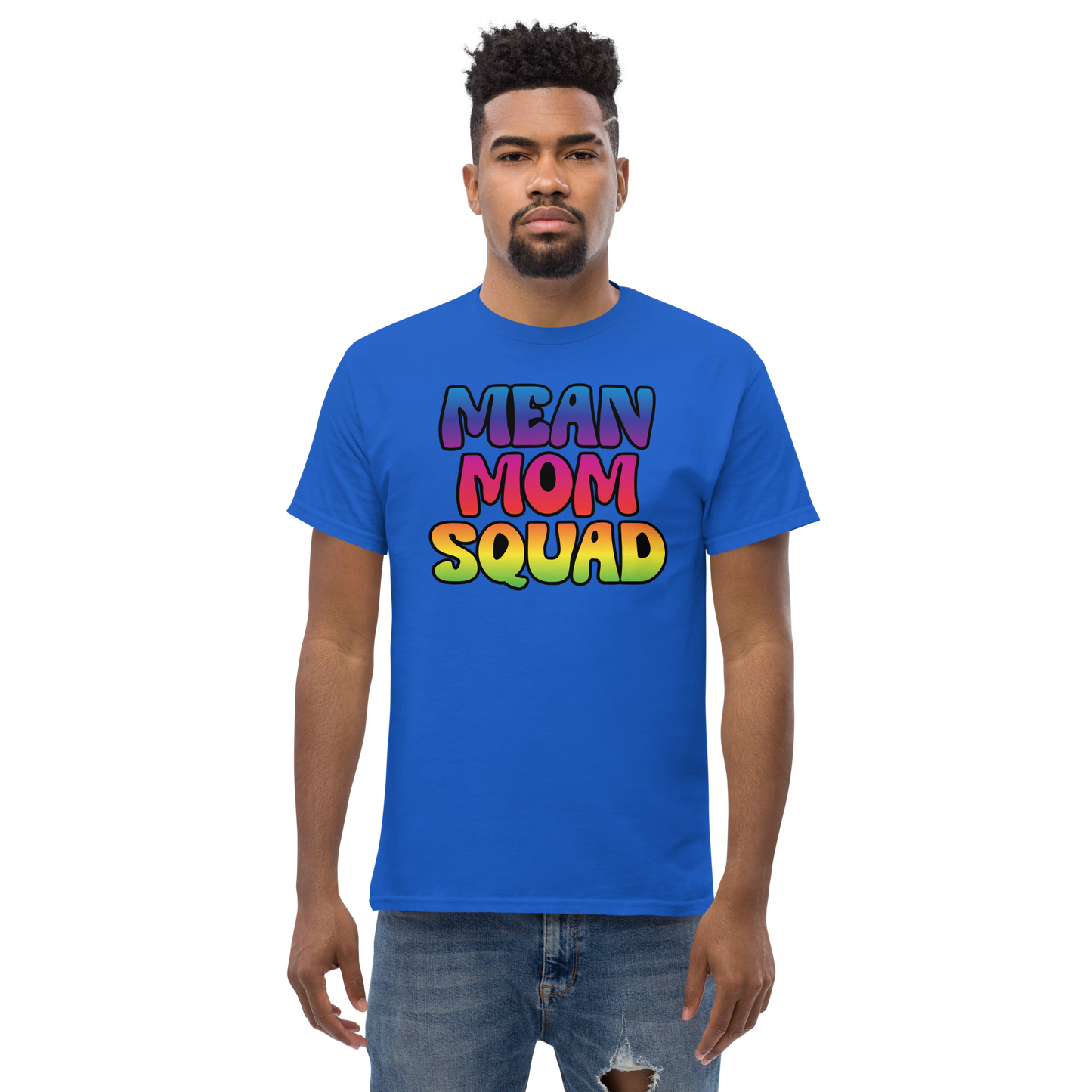 Mean Mom SQUAD | Colorful Adult Gamer Tee