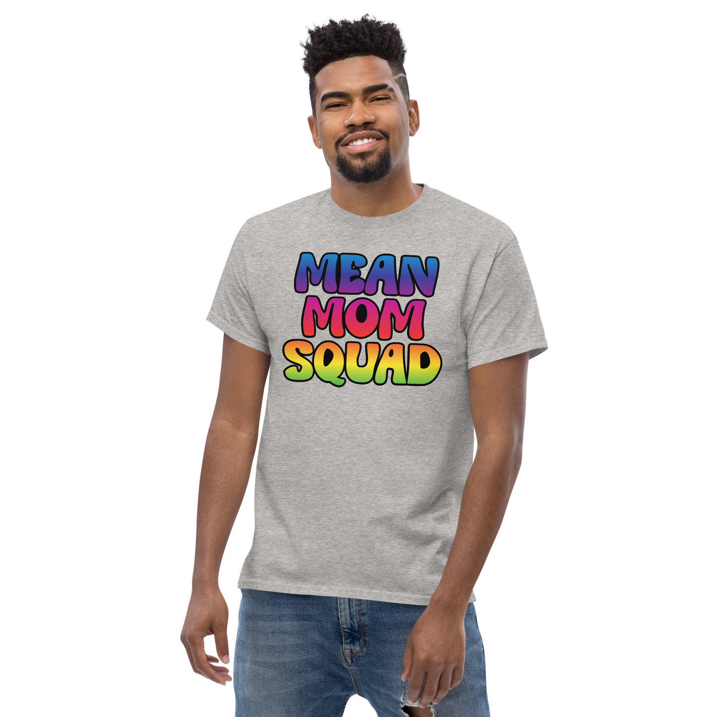 Mean Mom SQUAD | Colorful Adult Gamer Tee