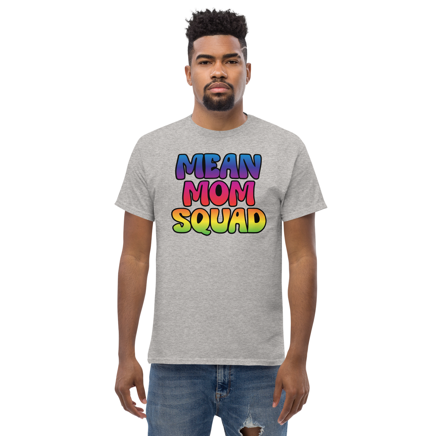 Mean Mom SQUAD | Colorful Adult Gamer Tee