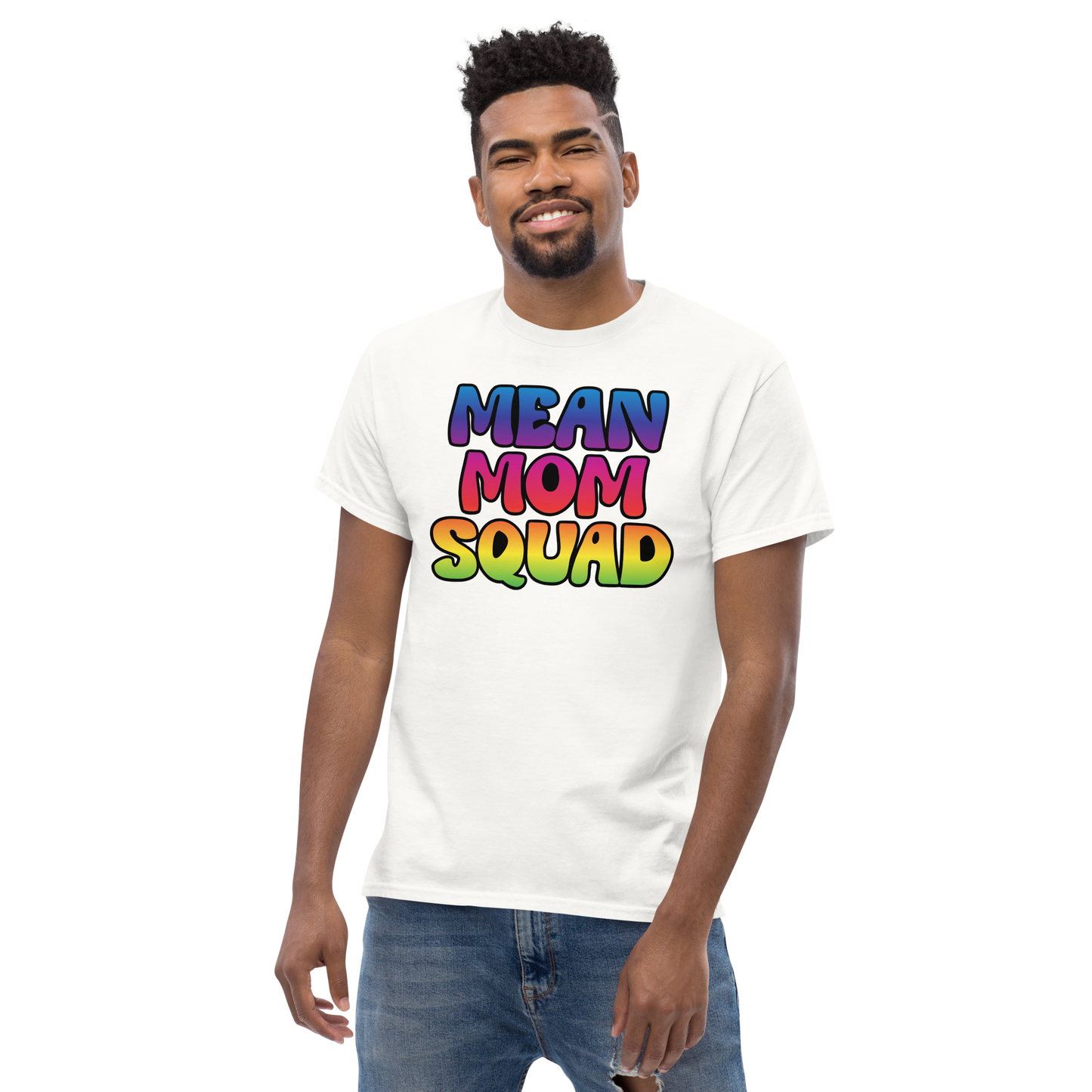 Mean Mom SQUAD | Colorful Adult Gamer Tee