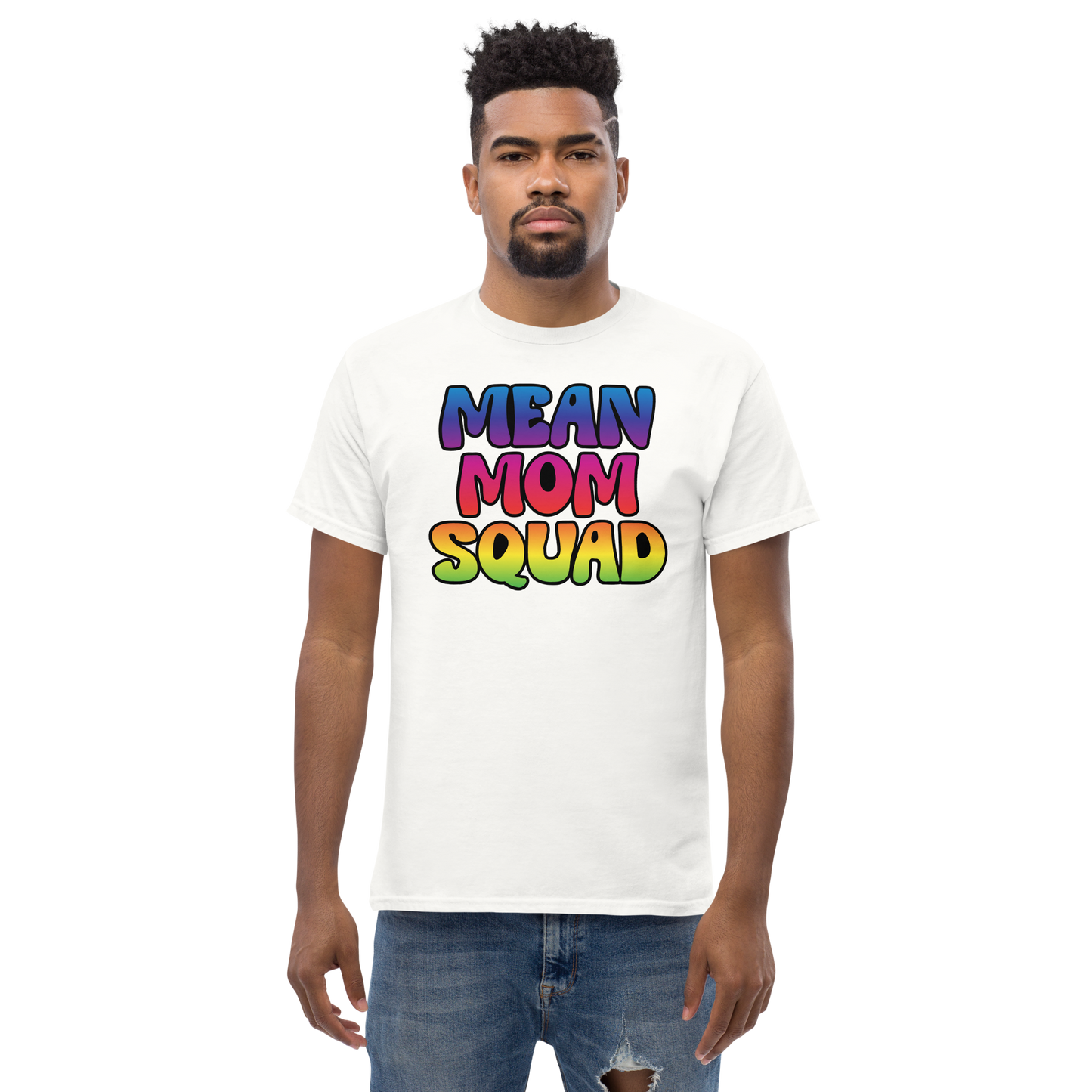 Mean Mom SQUAD | Colorful Adult Gamer Tee