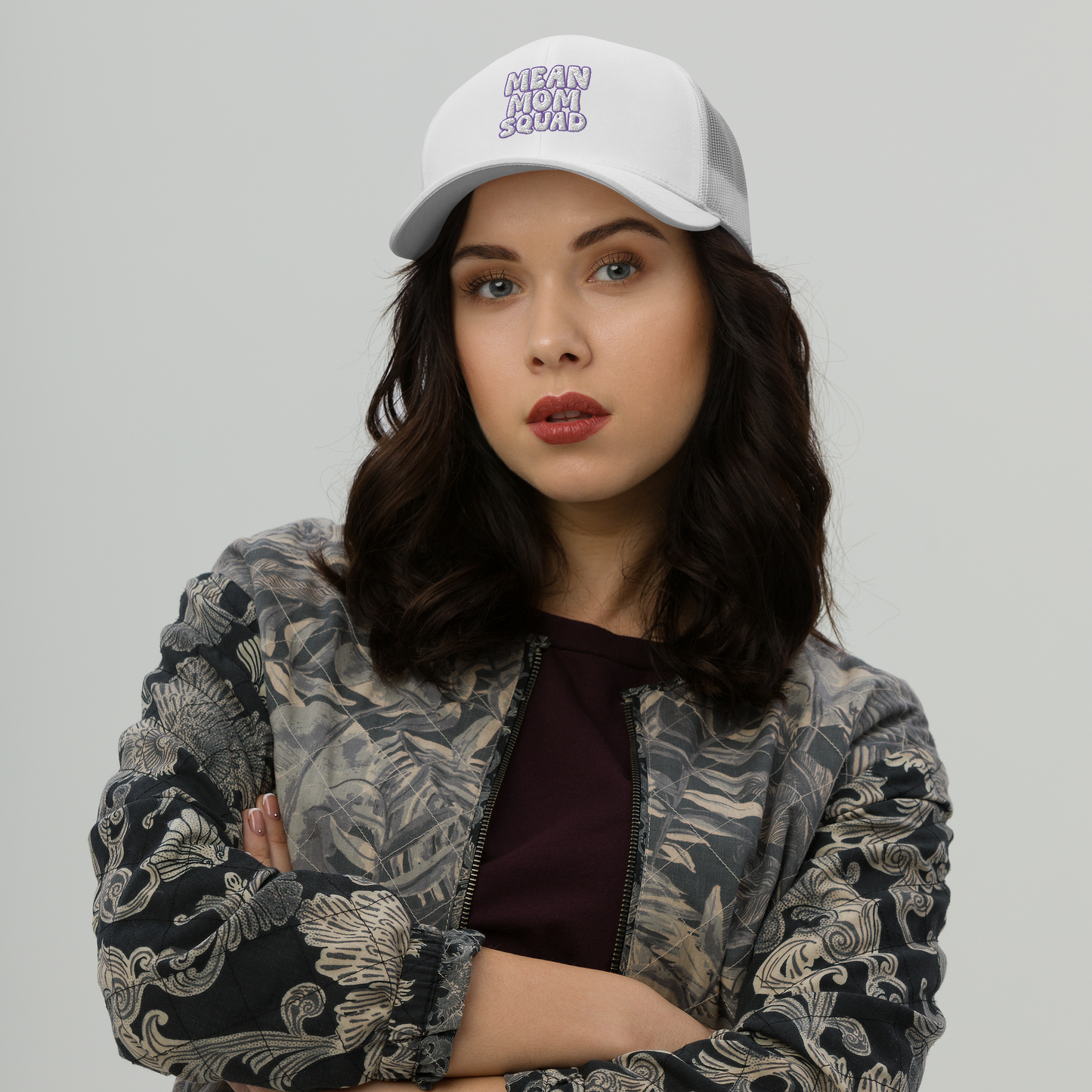 Mean Mom SQUAD | Embordered Gamer Hat