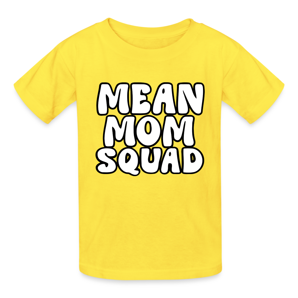 Mean Mom SQUAD - Youth T-Shirt - yellow