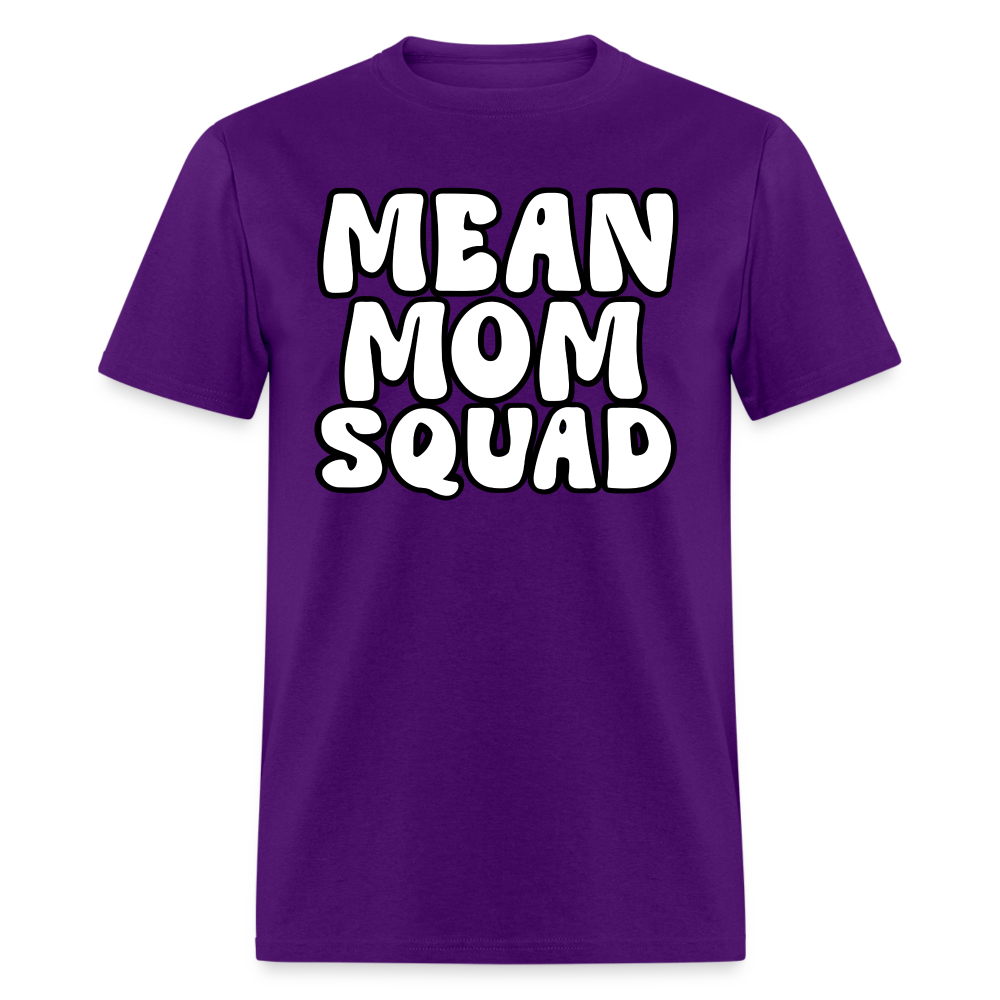 Mean Mom SQUAD - Adult T-Shirt - purple