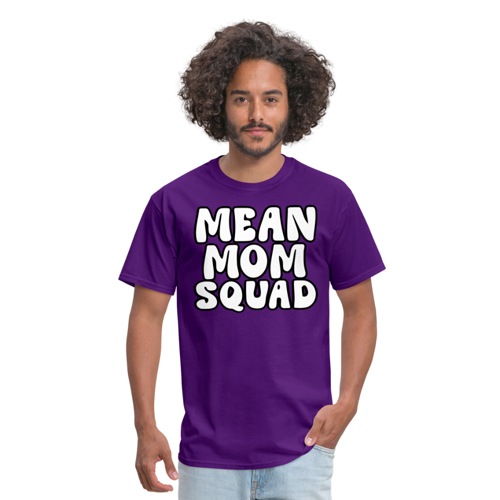 Mean Mom SQUAD - Adult T-Shirt - purple