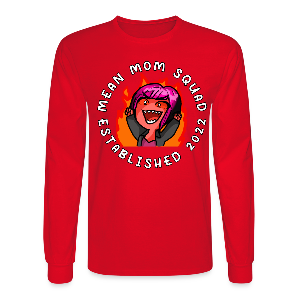 Mean Mom SQUAD Est. 2022 LongSleeve shirt Unisex - red