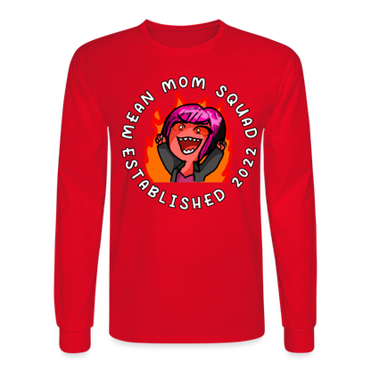 Mean Mom SQUAD Est. 2022 LongSleeve shirt Unisex - red