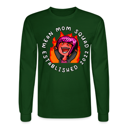 Mean Mom SQUAD Est. 2022 LongSleeve shirt Unisex - forest green