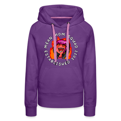 Mean Mom SQUAD Est. 2022 Women’s Premium Hoodie - purple 