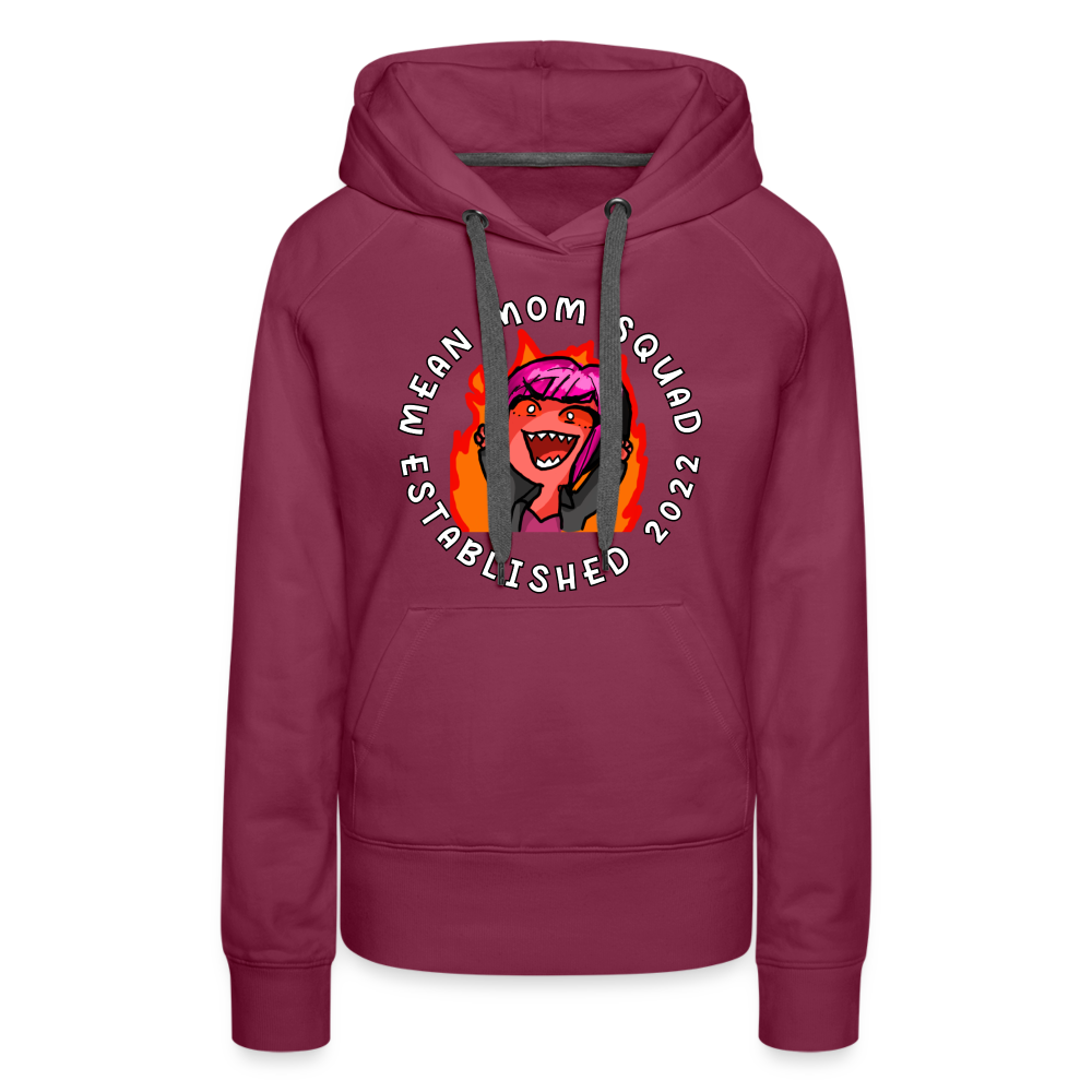 Mean Mom SQUAD Est. 2022 Women’s Premium Hoodie - burgundy