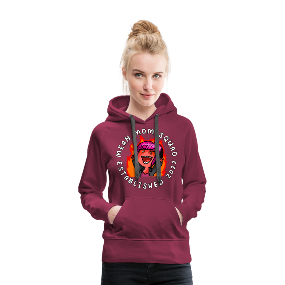 Mean Mom SQUAD Est. 2022 Women’s Premium Hoodie - burgundy