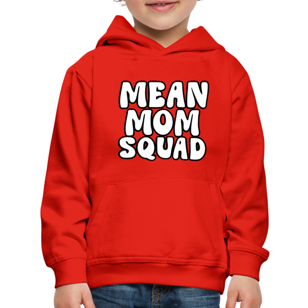 Mean Mom SQUAD - Youth Premium Hoodie - red