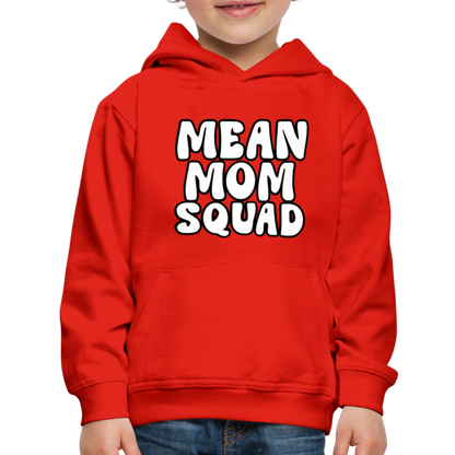 Mean Mom SQUAD - Youth Premium Hoodie - red