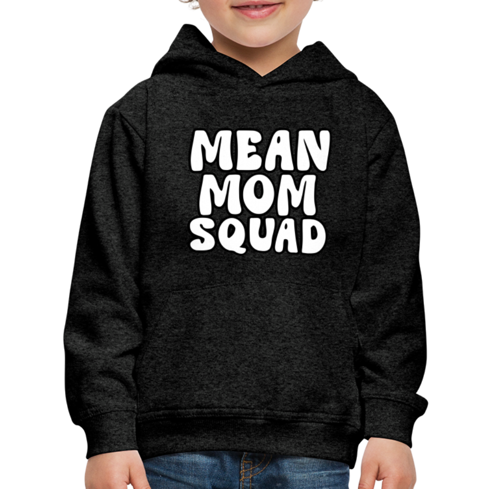 Mean Mom SQUAD - Youth Premium Hoodie - charcoal grey