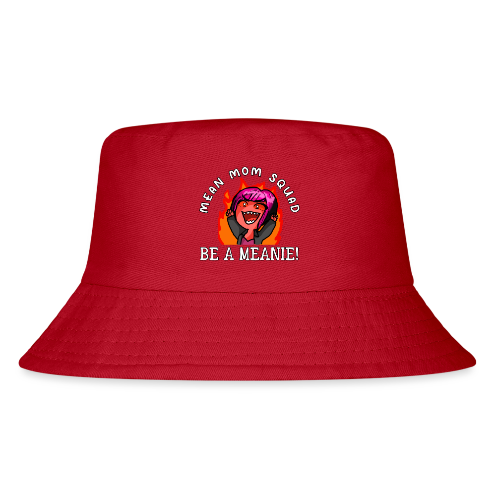 Be A Meanie - Kid's Bucket Hat - red