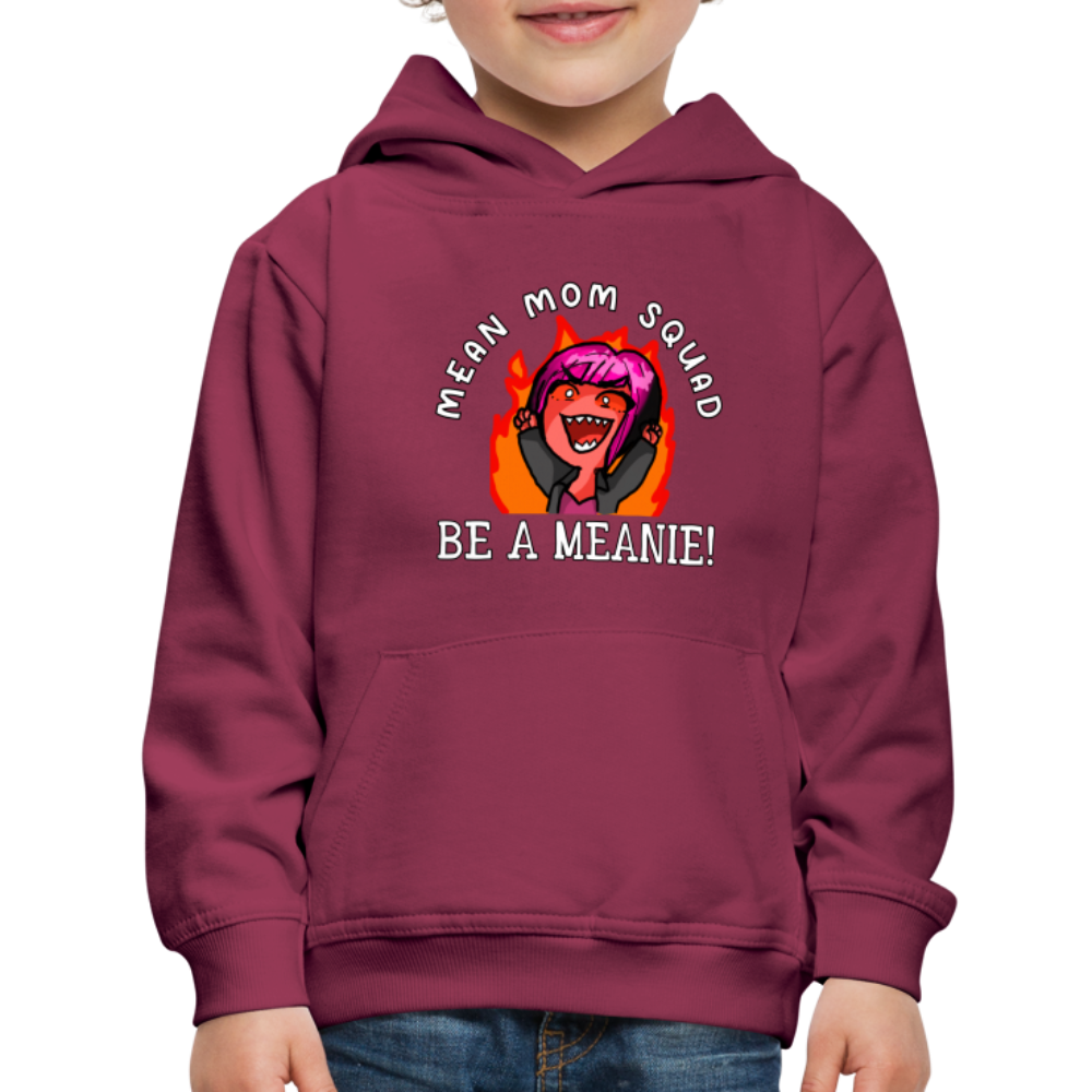 Be A Meanie - Youth Premium Hoodie - burgundy