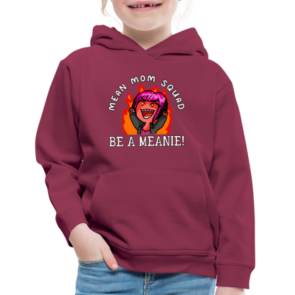 Be A Meanie - Youth Hoodie - burgundy