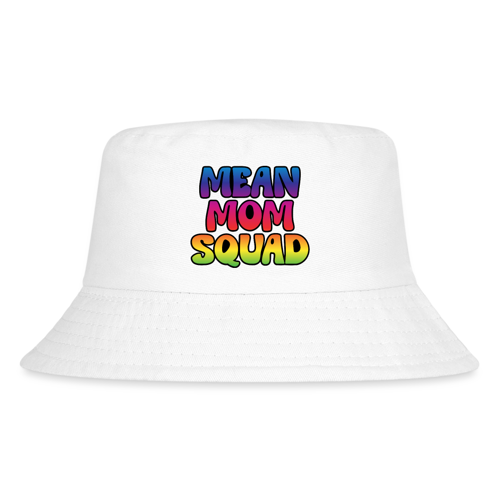 MEAN MOM SQUAD Colorful - Kid's Bucket Hat - white