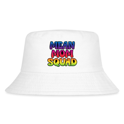 MEAN MOM SQUAD Colorful - Kid's Bucket Hat - white