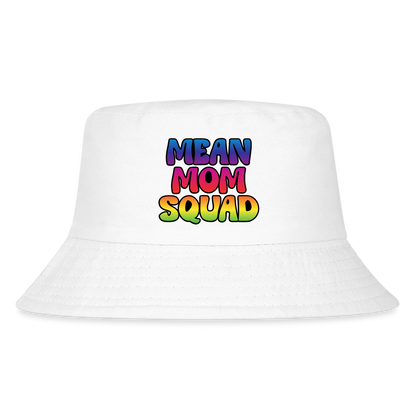 MEAN MOM SQUAD Colorful - Kid's Bucket Hat - white