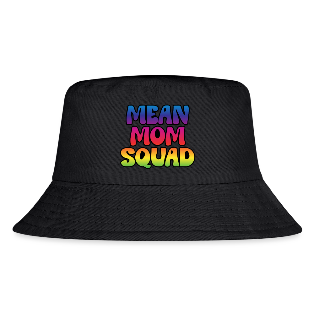 MEAN MOM SQUAD Colorful - Kid's Bucket Hat - black