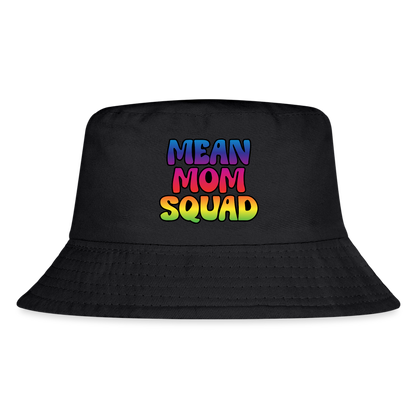 MEAN MOM SQUAD Colorful - Kid's Bucket Hat - black