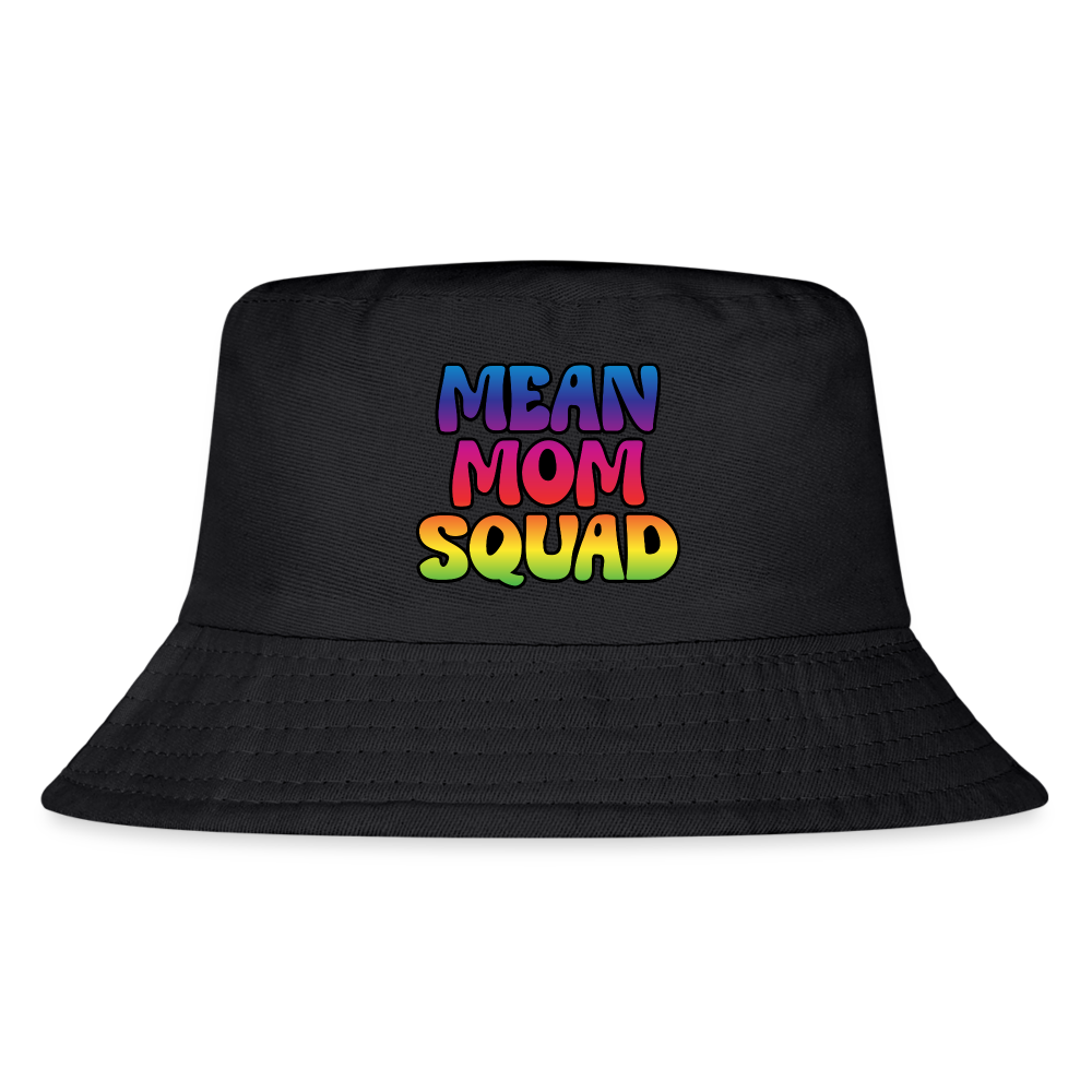 MEAN MOM SQUAD Colorful - Kid's Bucket Hat - black