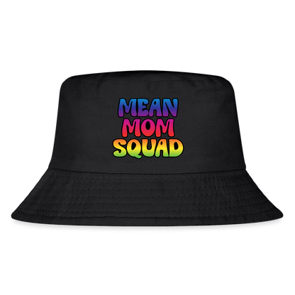 MEAN MOM SQUAD Colorful - Kid's Bucket Hat - black