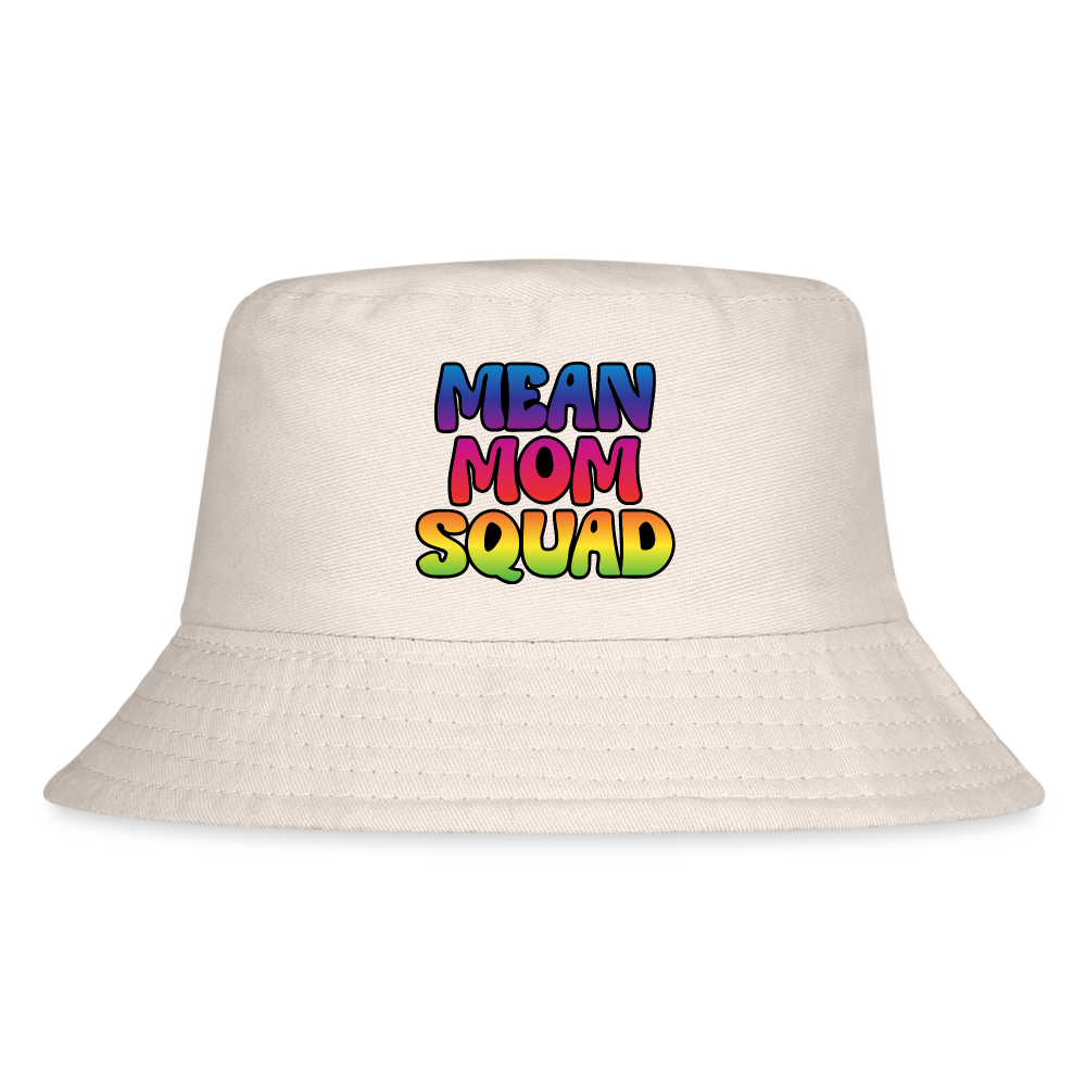 MEAN MOM SQUAD Colorful - Kid's Bucket Hat - Natural