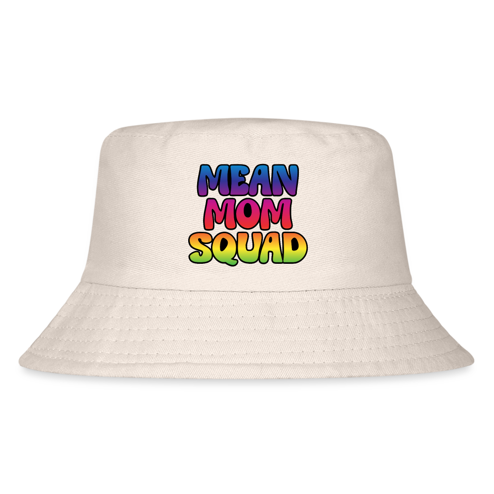 MEAN MOM SQUAD Colorful - Kid's Bucket Hat - Natural