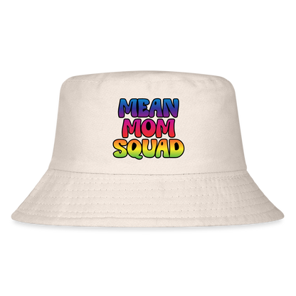 MEAN MOM SQUAD Colorful - Kid's Bucket Hat - Natural