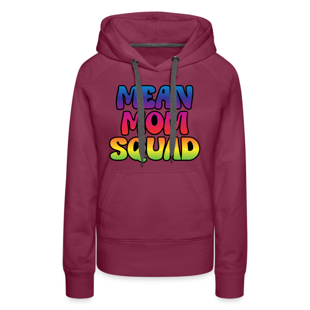 MEAN MOM SQUAD Colorful - Women’s Premium Hoodie - burgundy