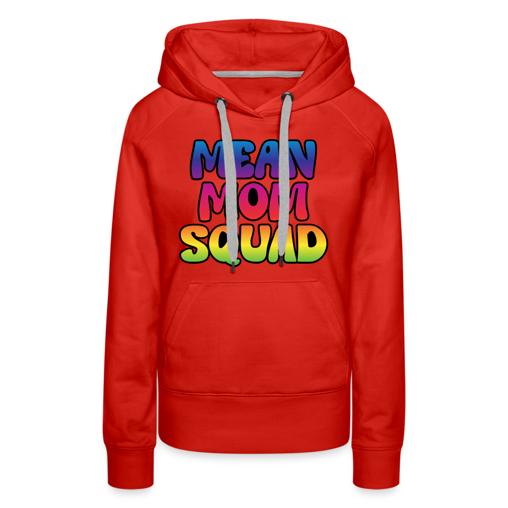 MEAN MOM SQUAD Colorful - Women’s Premium Hoodie - red